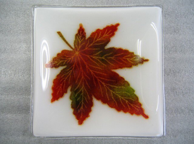 アンティークガラス皿 秋のガラス皿 SD393 | iichi 日々の暮らしを心地よくする