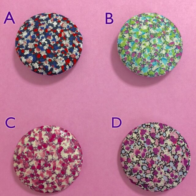 〈イギリス〉リバティくるみボタンヘアゴム1