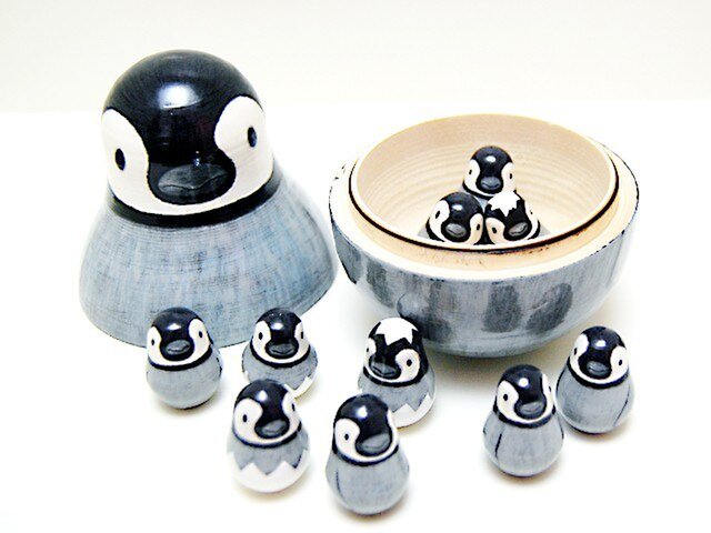 マトリョーシカ本格工芸品ペンギン❤︎和蘭AUTHENTIC MODELS限定7番 マトリョーシカ本格工芸品ペンギン❤︎和蘭AUTHENTIC MODELS限定