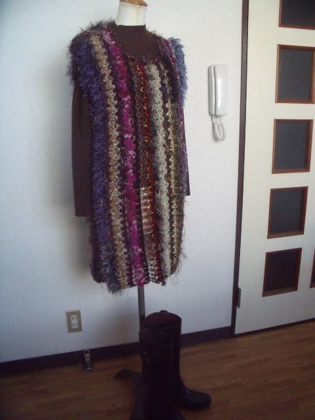 ボックスシルエットのワンピース