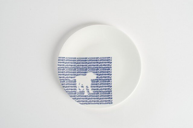 White Dog Plate-白い犬のお皿-の画像1枚目