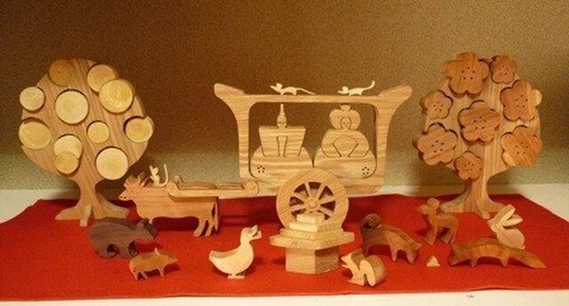 牛車ひなと村里の動物たち | iichi 日々の暮らしを心地よくする