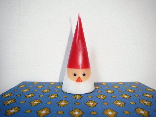 さんかくサンタのキャンドル【クリスマス】の画像1枚目