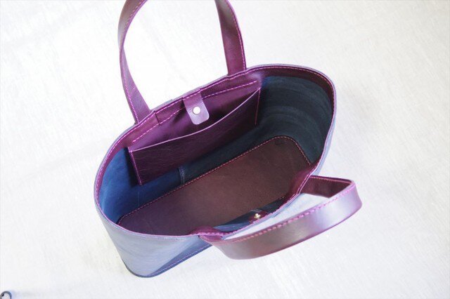 受注生産】ラクダ革の横型バケツトートバッグ | iichi 日々の暮らしを