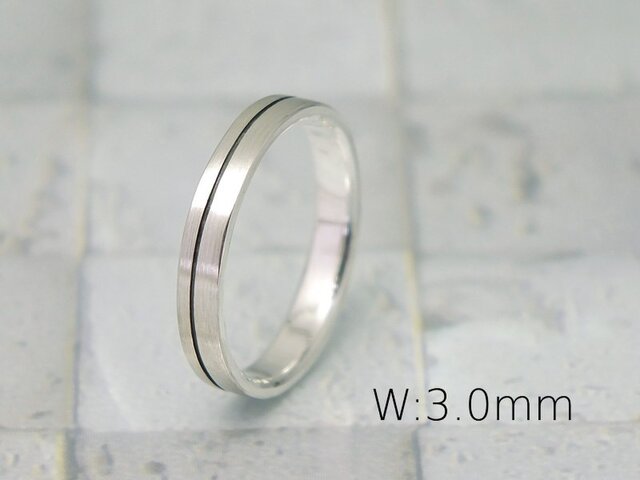 R-LineW3 --(平打ちリング "ライン" 幅3mm)の画像1枚目