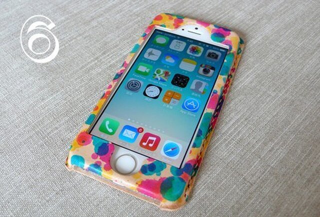 【受注制作】iPhone6専用ケース|drop(三原色)の画像1枚目
