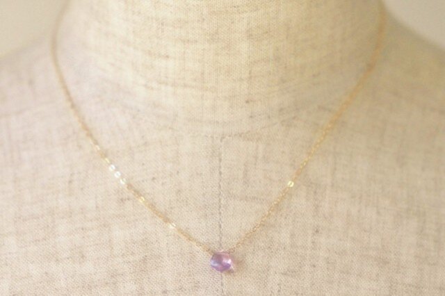 14ggf ピンクアメジストネックレス | iichi 日々の暮らしを心地よく