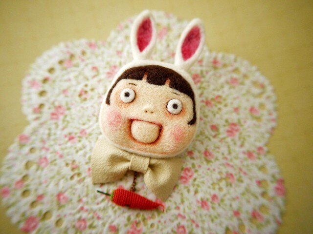 腹話術子《うさぎちゃん》の画像1枚目