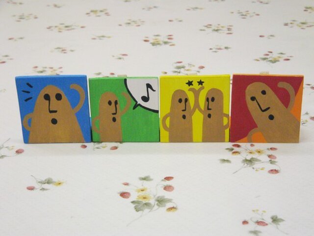 メモクリップのセット(はにわ)の画像1枚目