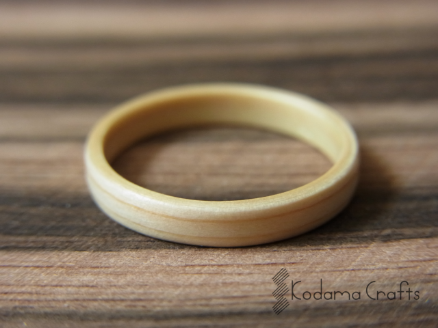手作り木の指輪 ひのき Iichi ハンドメイド クラフト作品 手仕事品の通販