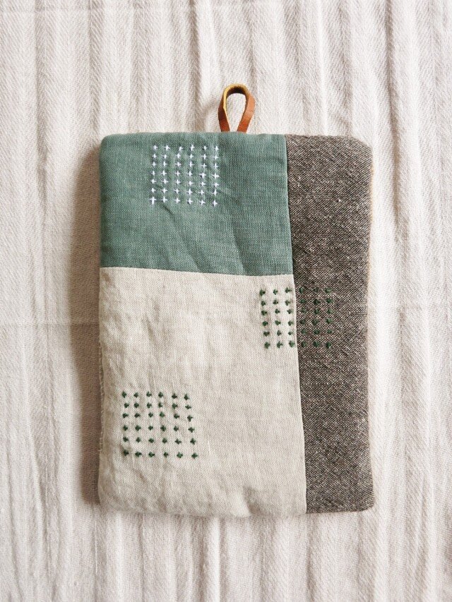 なべつかみ chic green