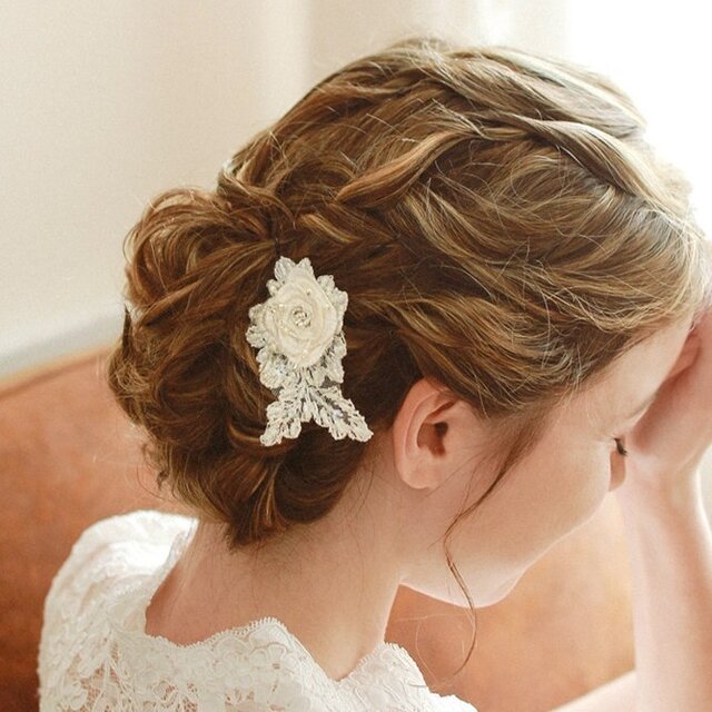 ヘッドアクセサリーLace Rosette Style116の画像1枚目
