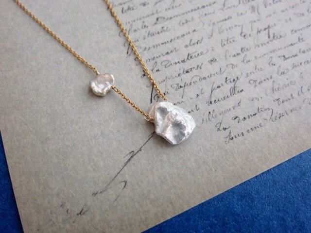 【sold】波の標本 パールネックレスの画像1枚目