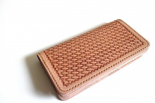 【受注生産品】長財布 ~栃木サドルレザー バスケット~の画像1枚目