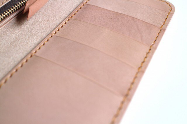 ラウンドウォレット　長財布　ハンドメイド　栃木サドルレザー☆総手縫い☆(209) ラウンドウォレット 長財布 ハンドメイド 栃木サドルレザー☆総手縫い