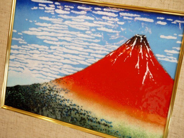 縁起物　赤富士 赤富士 | iichi 日々の暮らしを心地よくするハンドメイドや