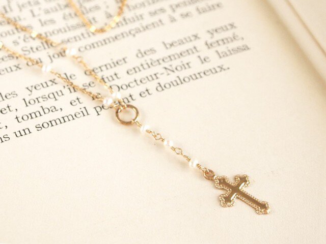 14KGF Rosary Necklaceの画像1枚目