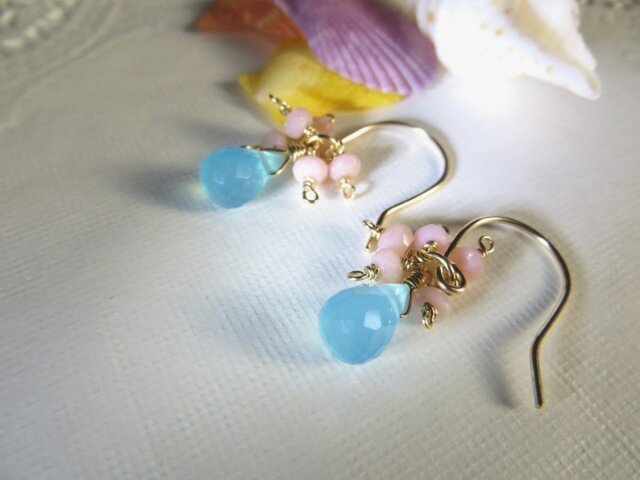 【Sale】水色雫ドロップの画像1枚目