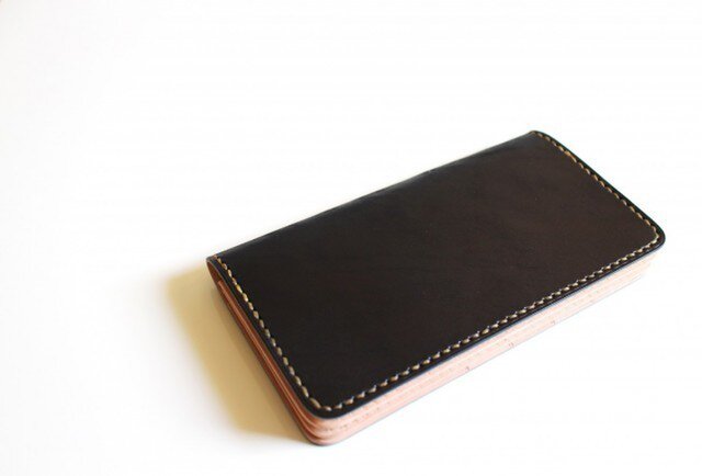 【受注生産品】長財布 ~栃木ブラックサドル×栃木サドル~の画像1枚目