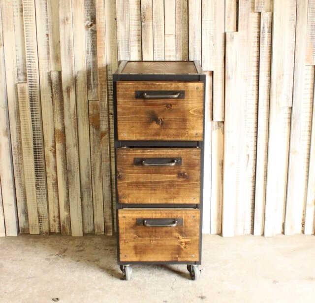 ハンドメイド  アイアンカート アイアン・ウッド カートA | iichi 日々の暮らしを心地よくする