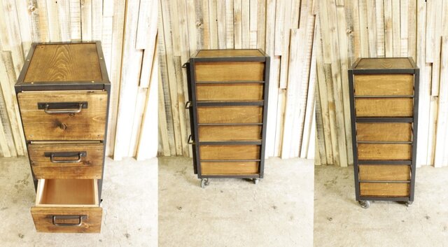 ハンドメイド  アイアンカート アイアン・ウッド カートA | iichi 日々の暮らしを心地よくする