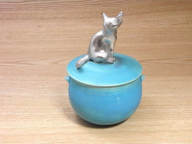 Silver Cat Candy Box-D・ターコイズ | iichi 日々の暮らしを心地よく