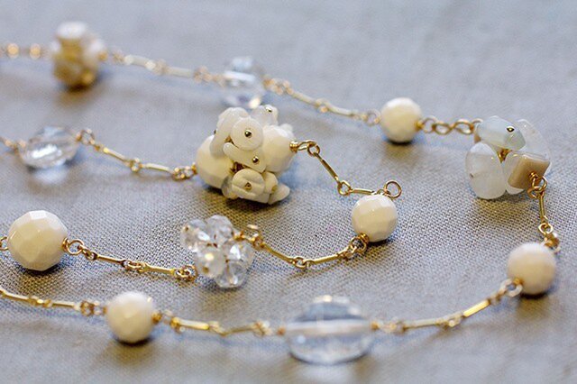 White Bouquet : Opera(necklace)の画像1枚目