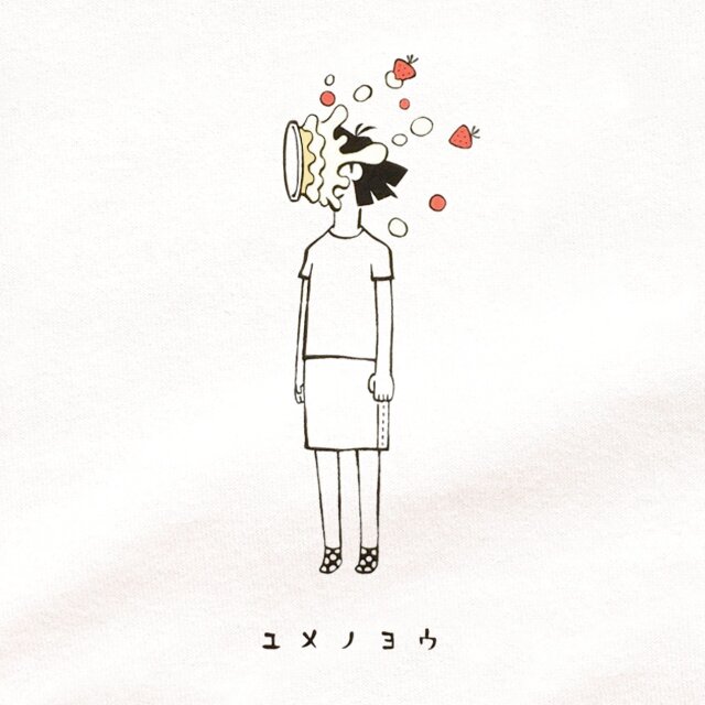 半袖Tシャツ『顔面ケーキ・女子』メンズ レディース