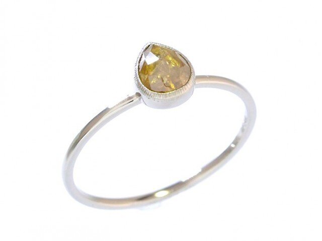0.61ct オーガニックダイヤモンド スタッキング リング『はちみつ』の画像1枚目