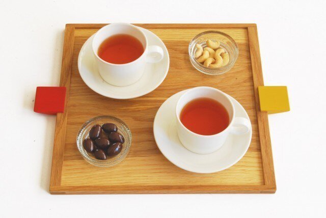色漆のトレイ 正方形の画像1枚目