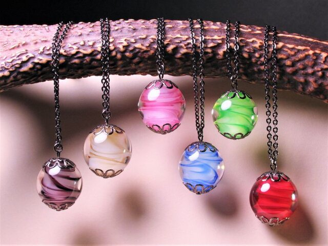 令和7年展示会用　トンボ玉ネックレスセット 多色デザイン 令和7年展示会用 トンボ玉ネックレスセット 多色デザイン とんぼ玉