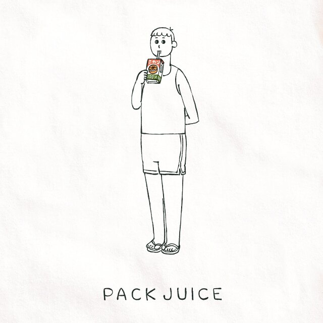 半袖 Tシャツ 『パックジュース・男子』 メンズ レディース