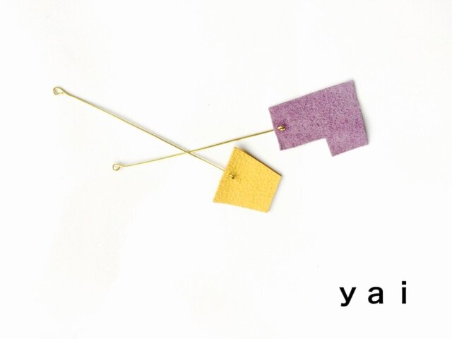 ♦︎yai♦︎テトリスピアス✴︎の画像1枚目