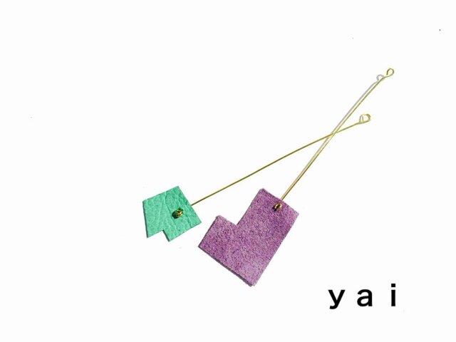 ♦︎yai♦︎テトリスピアス✴︎の画像1枚目