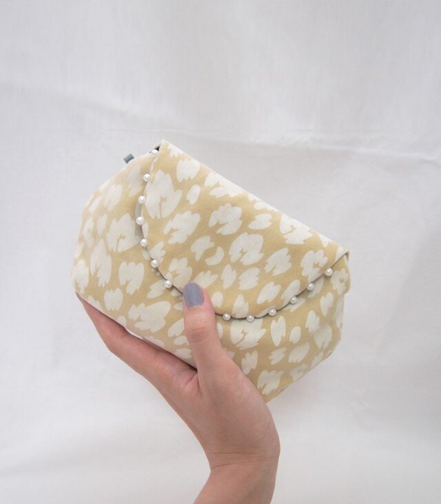 LEOPARD CLUTCH POUCH / yellow【 受注生産 】の画像1枚目