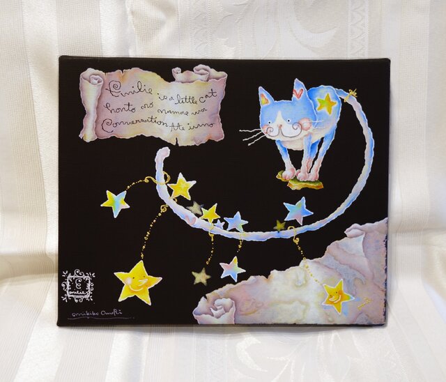 猫のエミリー☆星のダンス☆(ジクレー版画） | iichi 日々の暮らしを