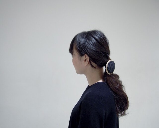 CIRCLE hairelastic【L】BK leopard 【 受注生産 】の画像1枚目