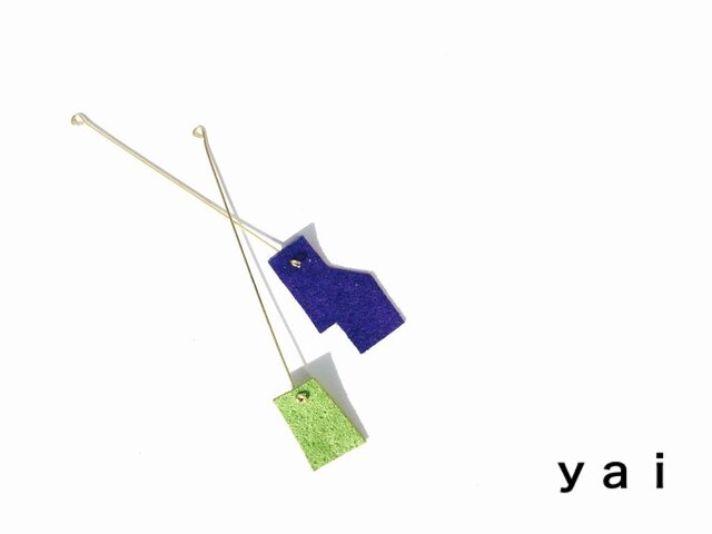 ♦︎yai♦︎テトリスピアス✴︎の画像1枚目
