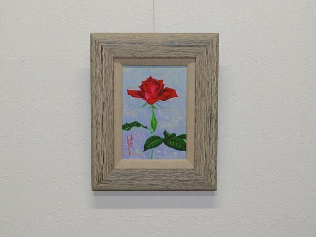 日本画 「薔薇」の画像1枚目
