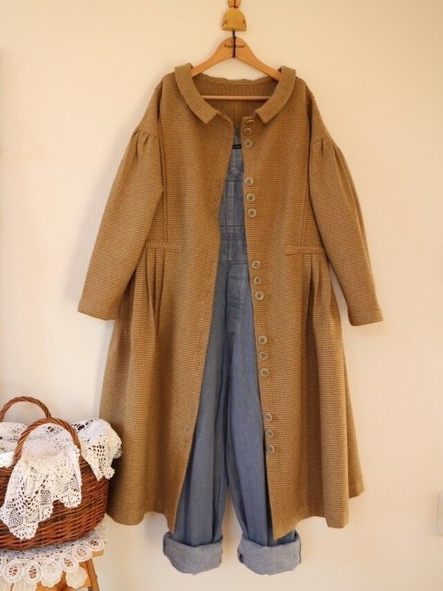 ★ウール100%アンティーク風2Wayワンピース★