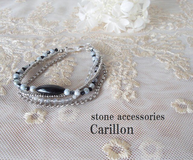 yasuhideono ラブラドライト　ブレスレット セイクリッドセブン・オニキス・ラブラドライト ブレスレット