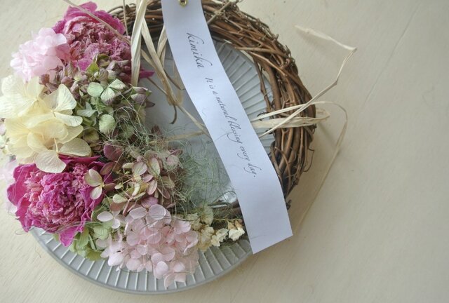 芍薬の春待ち浪漫のwreathの画像1枚目