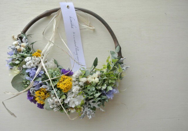 hanging basket wreath.esの画像1枚目