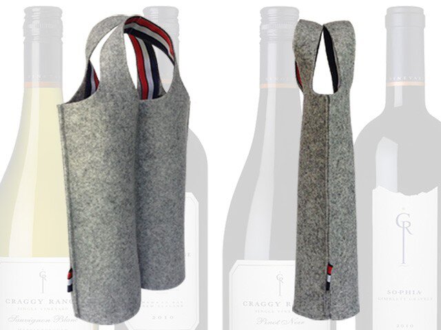 piu フェルト ワインバッグ 2ボトル | iichi 日々の暮らしを心地よく