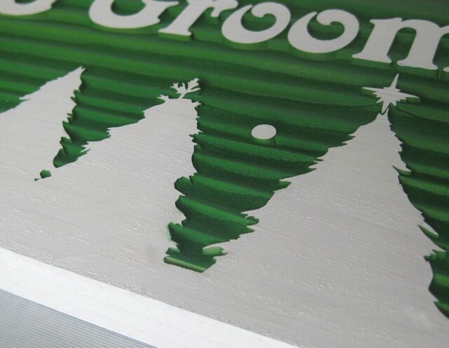 木彫りウェルカムボード「クリスマスサンタ」 | iichi 日々の