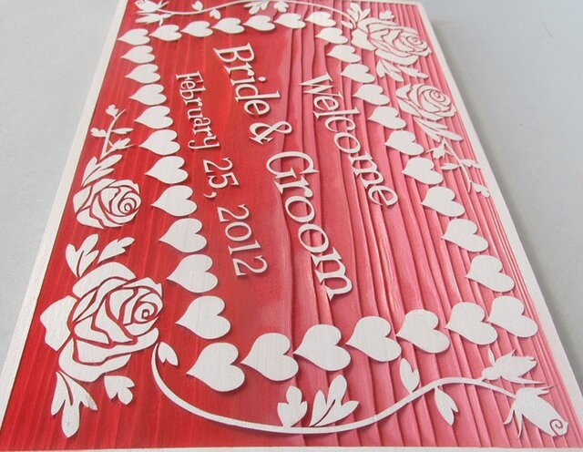 【薔薇雑貨】ローズハートウェルカムボード 薔薇雑貨】ローズハートウェルカムボード 薔薇雑貨】ローズ