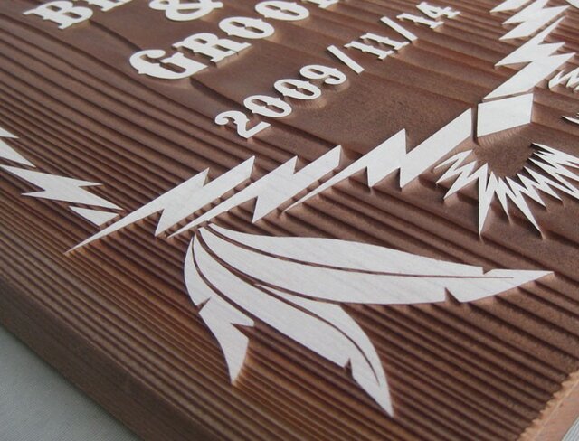 木目調ウェルカムボード「ネイティブアメリカンスピリット