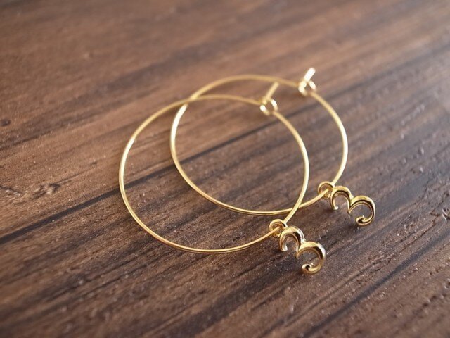 no.3 hoop earringsの画像1枚目