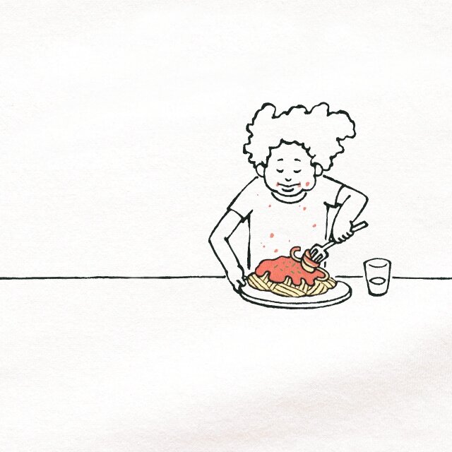 『ミートソーススパゲティ』 Tシャツ 半袖