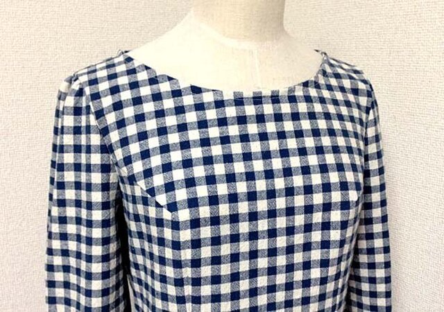 チェックのワンピースの画像1枚目